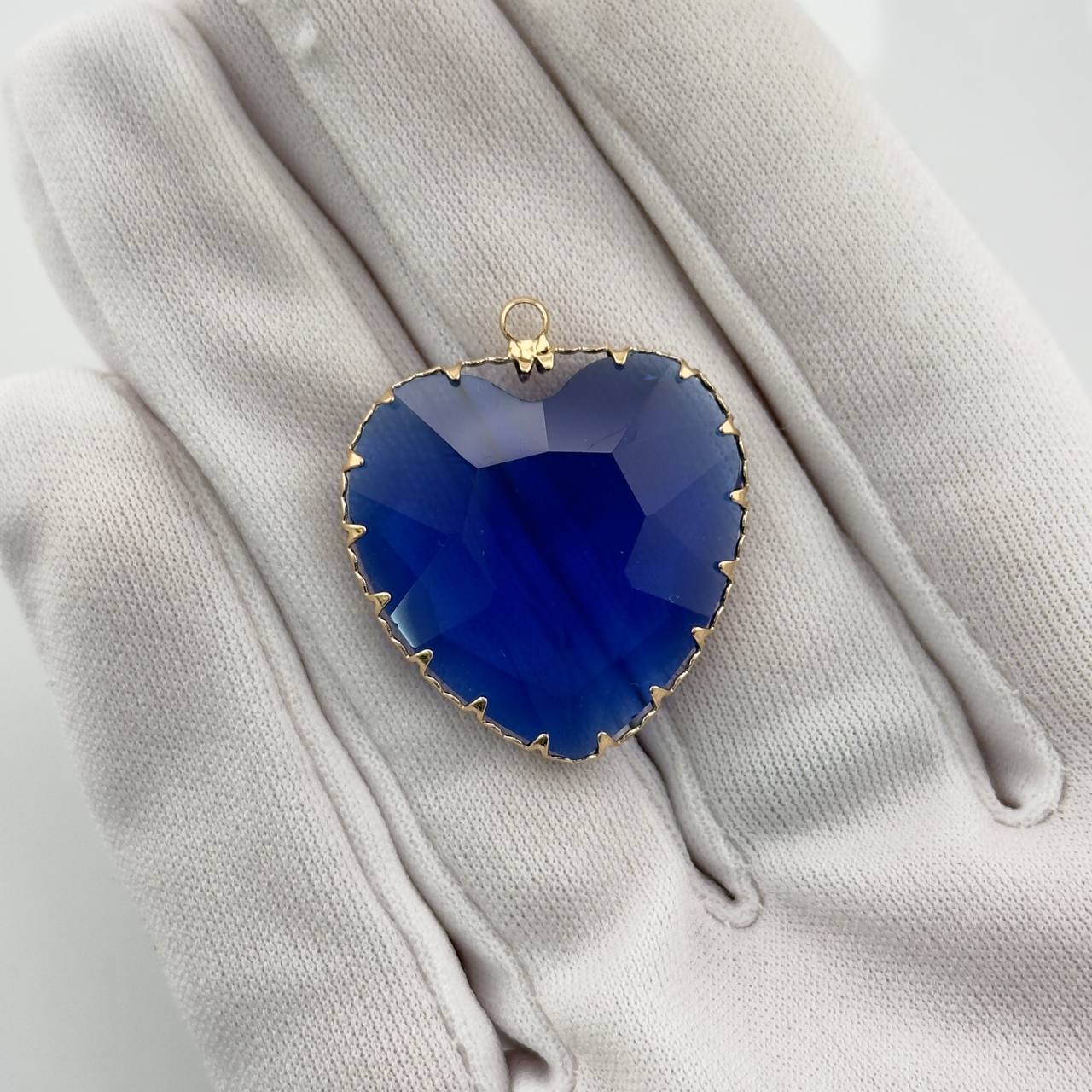 Подвеска из ювелирного стекла размер 30мм