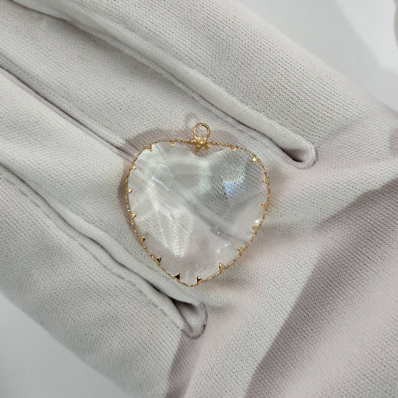 Подвеска из ювелирного стекла размер 30мм