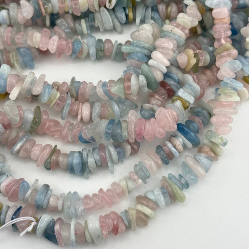 Бусины Берилл средний размер 12*4мм натуральный камень