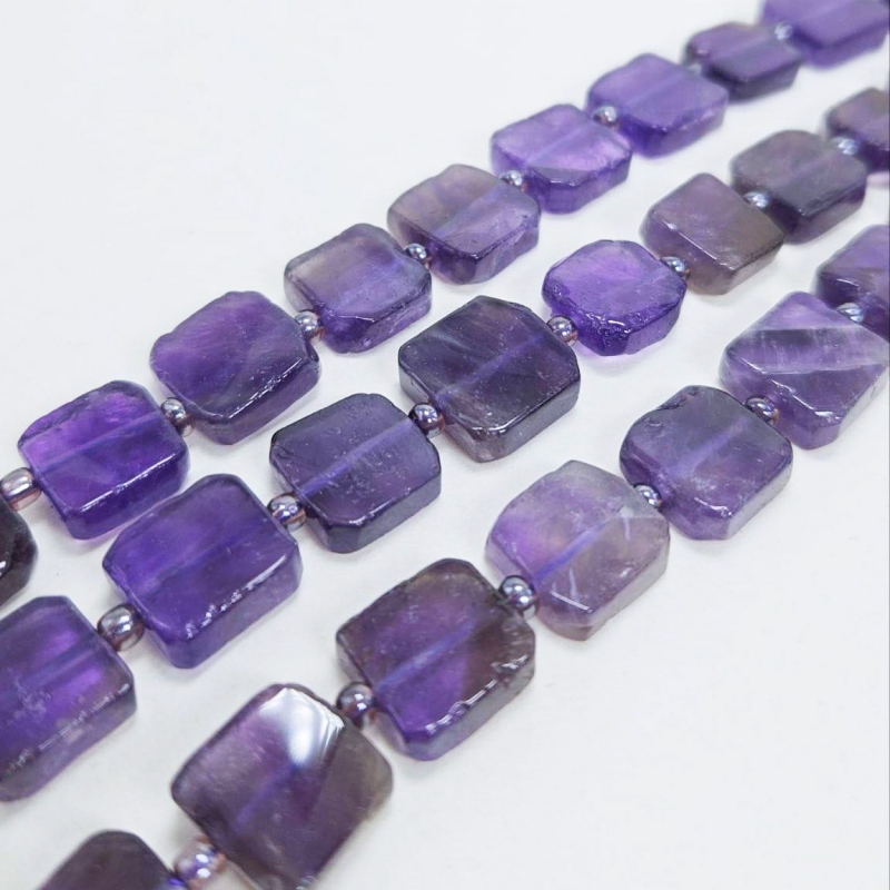 Бусины темный Аметист размер 11*10мм натуральный камень